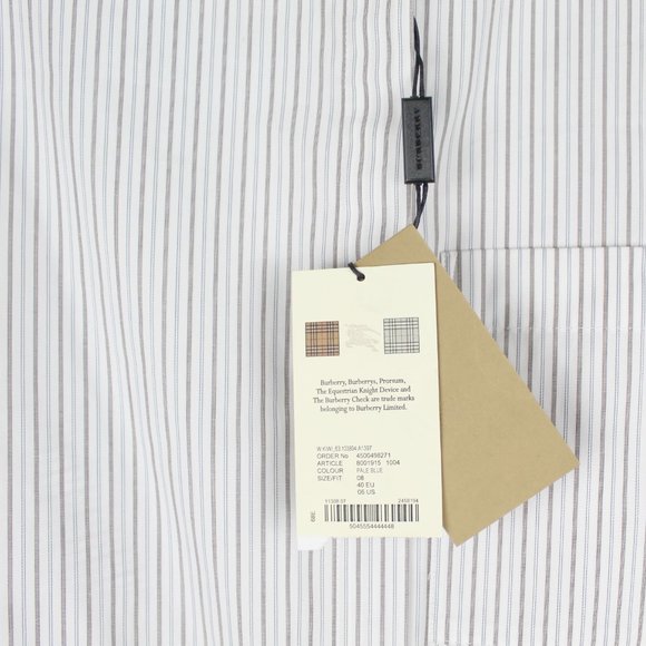 NWT Burberry Striped Cotton Waist Tie Top - Picture 8 of 12